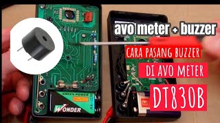 cara memasang Buzzer Di avometer DT 830B