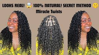 Miracle Knot Twist Tutorial: Step-by-Step using Human Feather Crochet Hair| NO TOOLS NEEDED