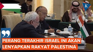 Menlu Palestina: “Perang Israel Terakhir untuk Menghilangkan Rakyat Palestina”