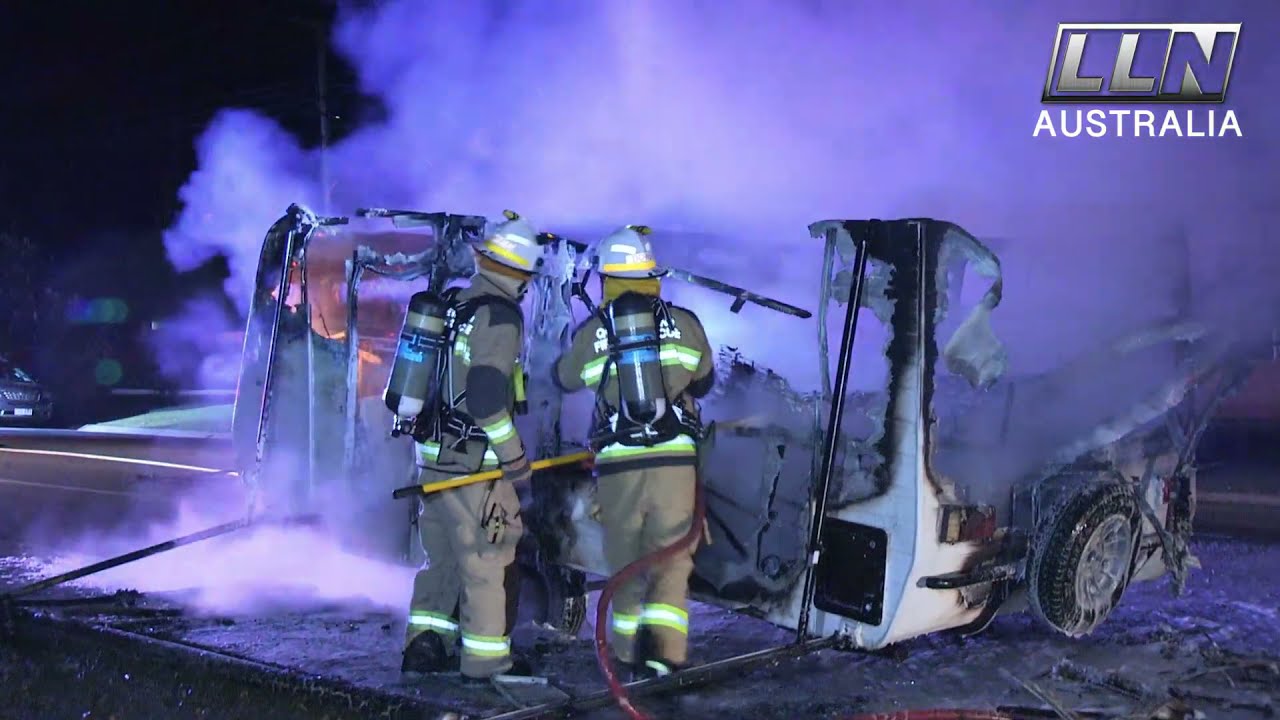 Caravan Destroyed By Arson Attack | GOLD COAST, AUS  8.13.21
