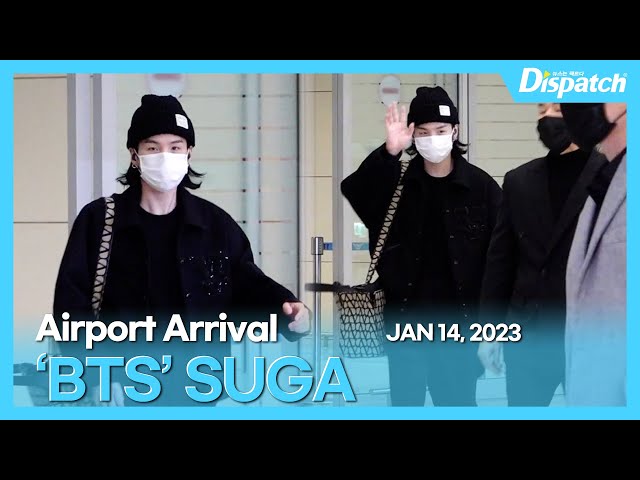 BTS Updating⁷ on X: SUGA Incheon Airport Departure HAVE A SAFE FLIGHT  YOONGI  / X