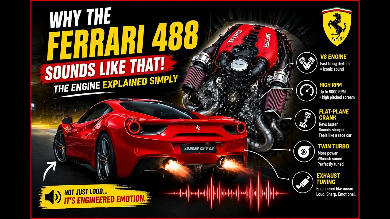 Why Does a Ferrari Sound Like THAT? The Engine Explained Simply - YouTube