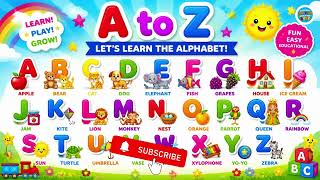 A to Z Phonics Song for Kids | Learn Letter Sounds with Simple Words & Music 🎵🌟