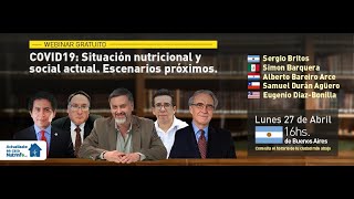 COVID 19: Situación nutricional y social actual. Escenarios próximos.