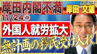 【長尾参戦】岸田政権の不満、外国人就労拡大を進める！？国民は求めてない…？①【愛国銃士】11/24(水)