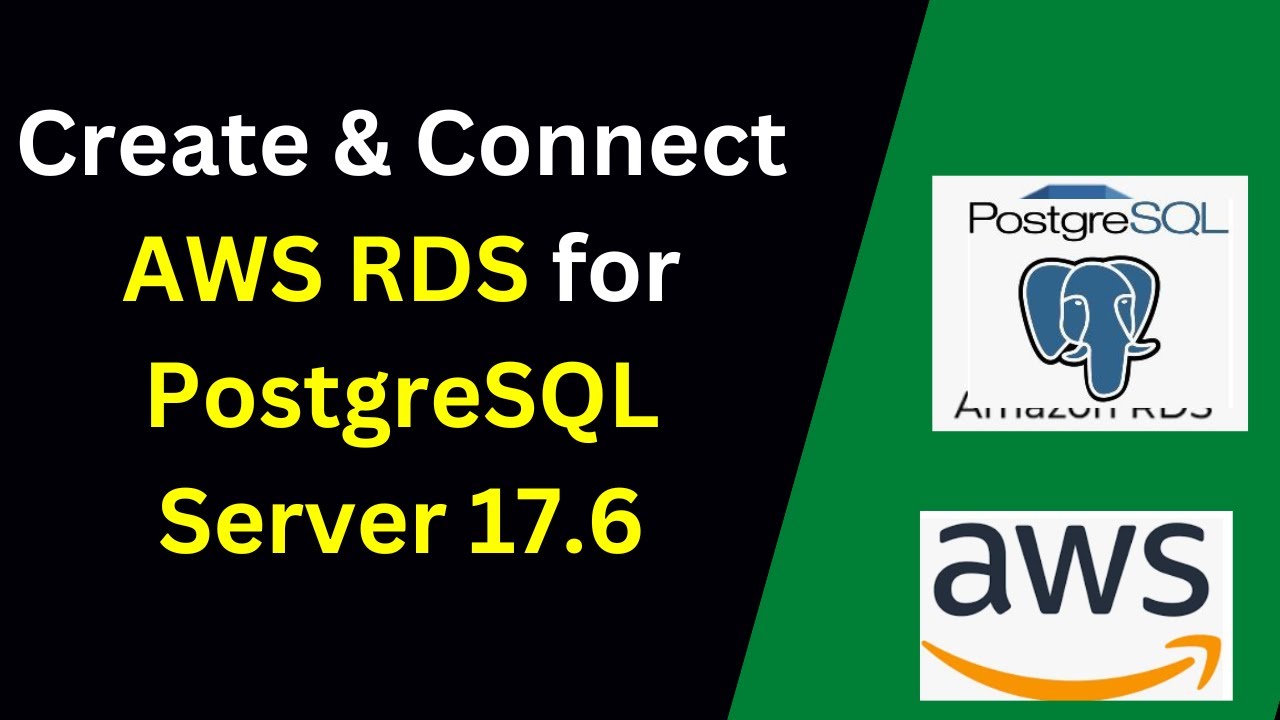 🚀 Learn How to Setup and Connect AWS RDS PostgreSQL 17.6 from pgAdmin in 8 Minutes!