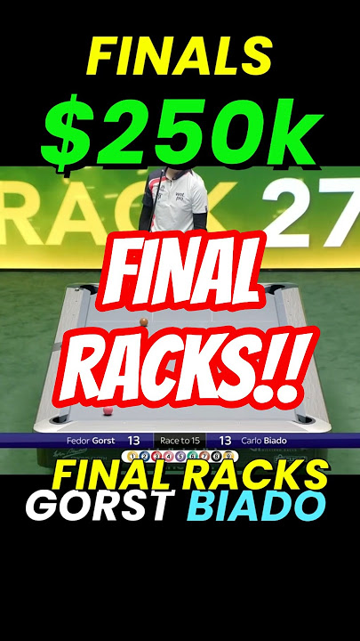 Fedor Gorst vs Carlo Biado - FINAL RACKS- 9-ball World Championship #ppsn #viral END OF MATCH