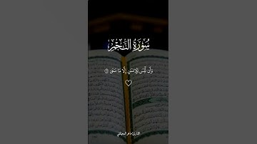 وأن ليس للإنسان إلا ما سعى 🤍 سورة النجم بصوت القارئ #ماهر_المعيقلي #قرآن #quran