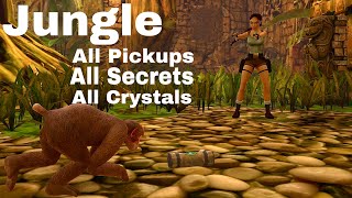 Tomb Raider 3 Remastered: Jungle - 100% Walkthrough - All Pickups, All Crystals, All Secrets