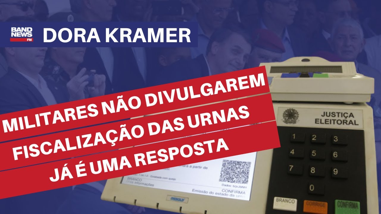 “Militares não divulgarem resultado da fiscalização das urnas já é uma resposta” l Dora Kramer