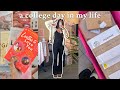 a productive college day in my life | classes, packages, books i read in march, &amp; sorority chapter