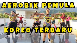 KOREO TERBARU AEROBIK PEMULA @monixbara #aerobictermantul #aerobikpemula 