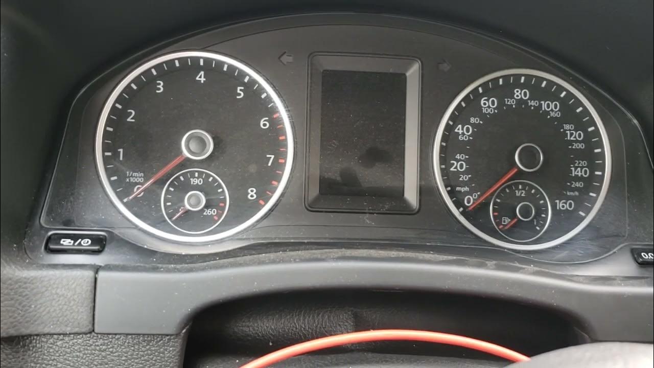 2017 VW Tiguan reset service light NO STEERING WHEEL CONTROLS - YouTube