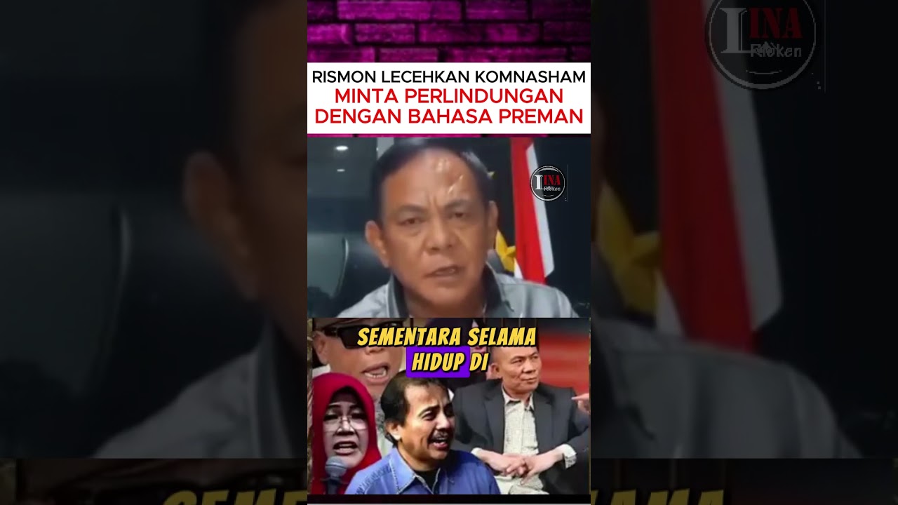 RISMON NGAMUK! MINTA DILINDUNGI KOMNAS HAM SAMBIL MAKI-MAKI!