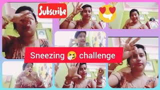 sneezing challenge👃🤧 nose blowing challenge part 3#sneezingchallenge #blogger@pujasaha6896#blog