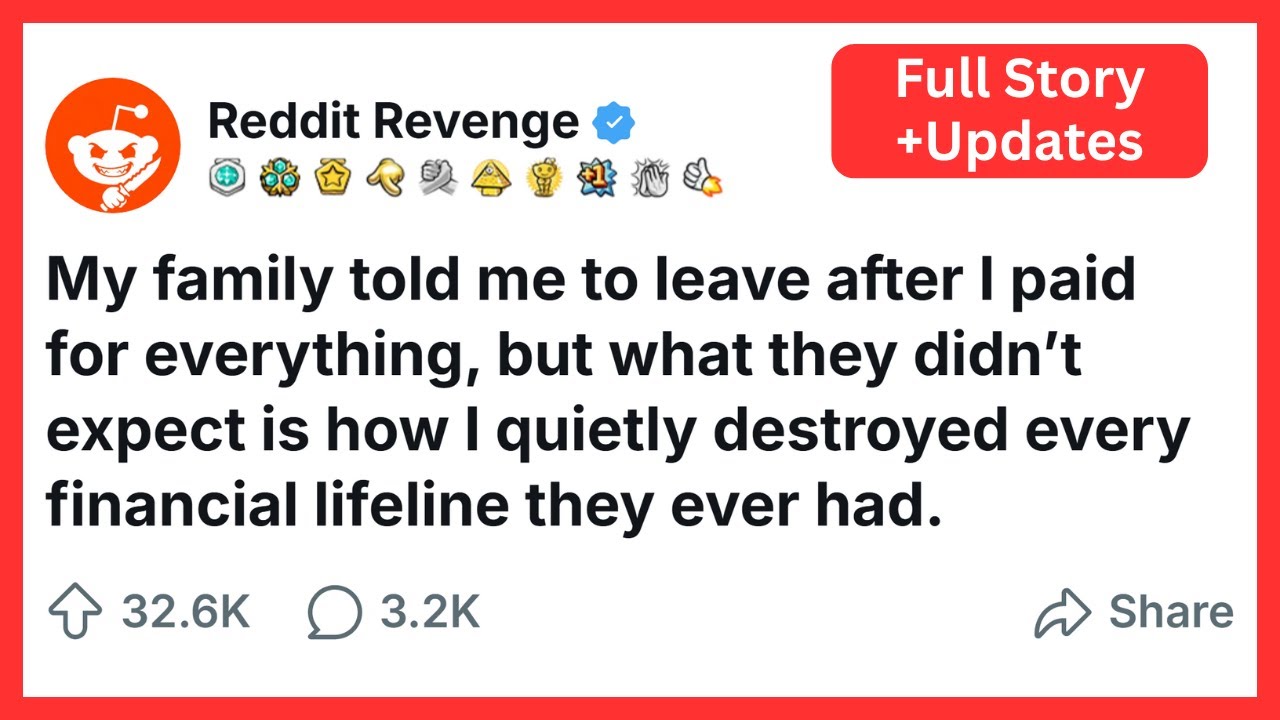 They Told Me To Leave By Morning After I Paid For Everything | Family Revenge Story