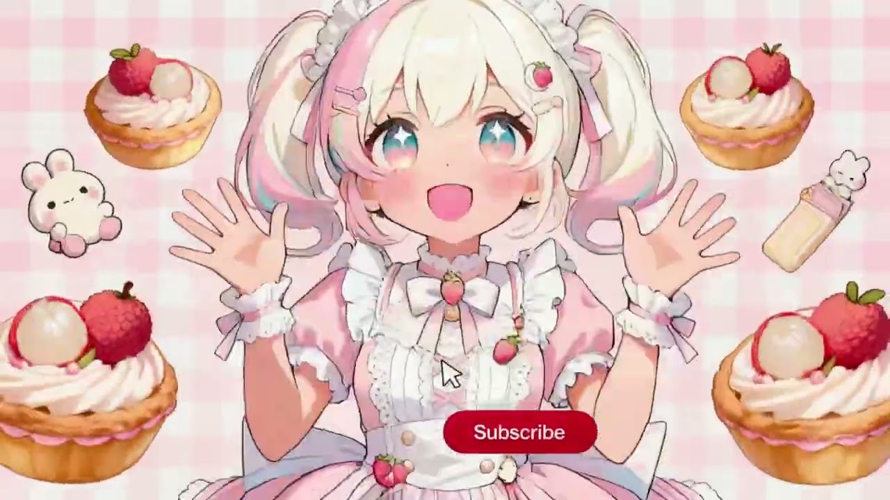 Lychee Cream Tart Cafe BGM | Sweet & Cute Study Music