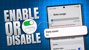 Databesparing in- of uitschakelen op de Samsung Galaxy | Verspil geen mobiele data meer!