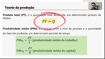 Como se calcula o produto total?