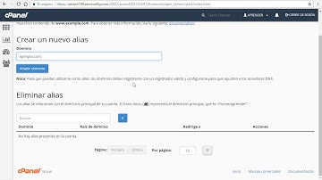 Alias o aparcar un nuevo dominio en cPanel