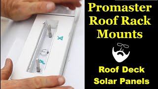 Van Life build series  DIY Ram Promaster Roof Mount Brackets for Roof Deck and Solar Panels