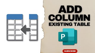 How to Add a Column to Existing Table in MS Publisher Document