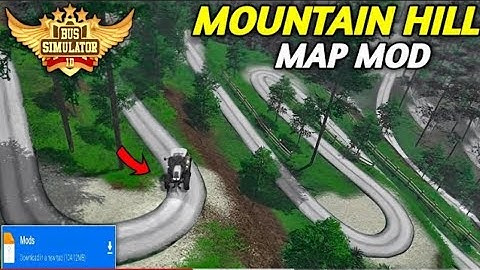 new map mod Mountain forest map mod || 2024 Bus simulator Indonesia gameplay bussid 4.1.2 #bussid