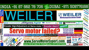 Weiler CNC Siemens Repair Turning Resolver Replacement Servo Motor fault detection Drive Error code