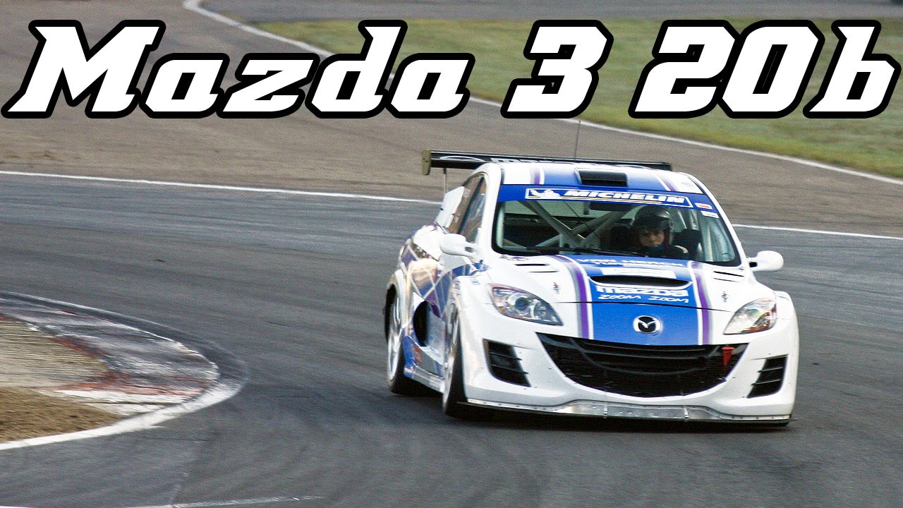 Mazda 3 Sedan 20b racecar BTCS Zolder - YouTube