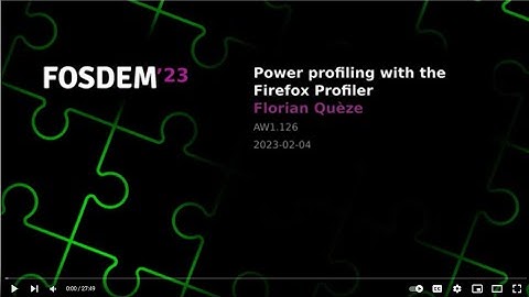 Power profiling with the Firefox Profiler