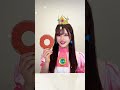 PRINCESS EATS CARDBOARD STRAWBERRY DONUT #asmr #princess