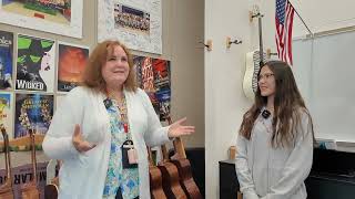 How does the school decide which musical to perform each year?