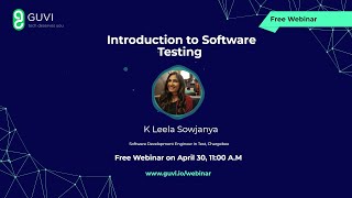 Introduction to Software Testing | Leela Sowjanya | #30Dayswebinar | GUVI screenshot 2