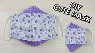 NEW STYLE  EASY CUTE FACE MASK SEWING TUTORIAL