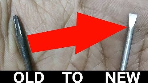 Demage and Broken Screw driver Restoration - With Masterpiece Handle