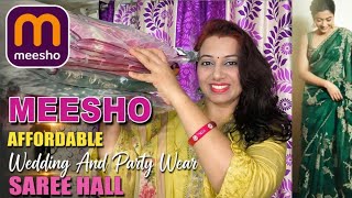 Meesho Affordable Wedding Wear &Partywear Saree Collection Georgette,Jimmy Choo,Organza Sarees 😘