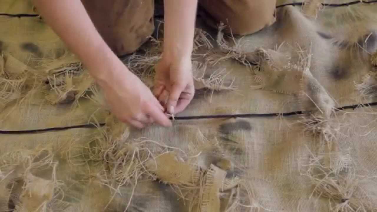 How to make a camo grass mat 