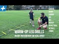 Warm-up Leg Drills for Injury Prevention in Kids Sport | Tim Keeley | Physio REHAB