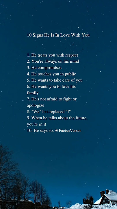 🙈💘signs he loves you❤️ #Shorts #love #quotes #Trending @FactsnVerses