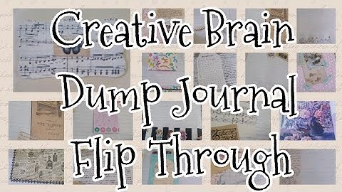 My Creative Brain Dump Journal-Flip Through #shorts
