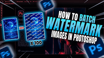 How To Batch Watermark Images In Photoshop