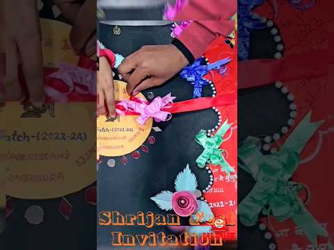 Invitation Card By 2nd Year Students/ Shrijan Fest/ OPP College #shorts #reels