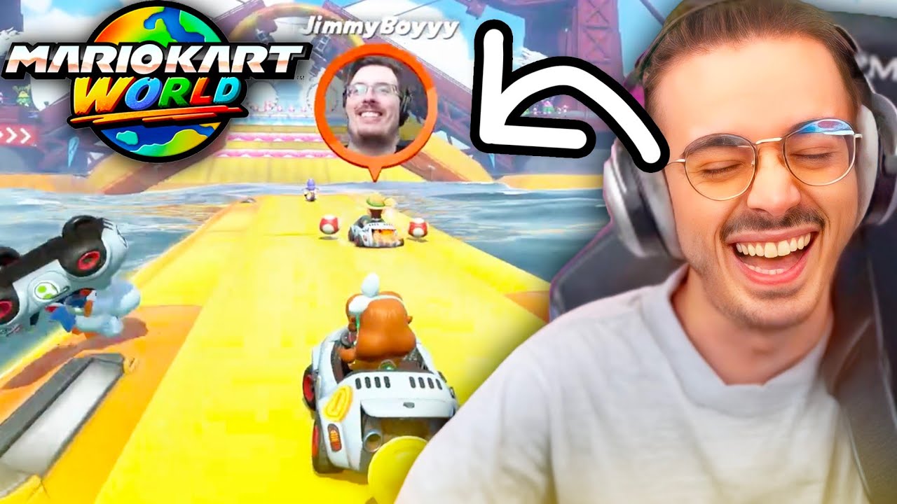 On a ESSAYÉ les WEBCAMS sur Mario Kart World... (trop drôle)