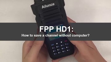 FPP Ailunce HD1: How to save a channel without computer