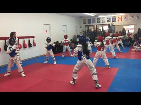 Sparring, group 02. Yellow to green belt. Color Belt Testing  Oct 29, 2016, Stouffville