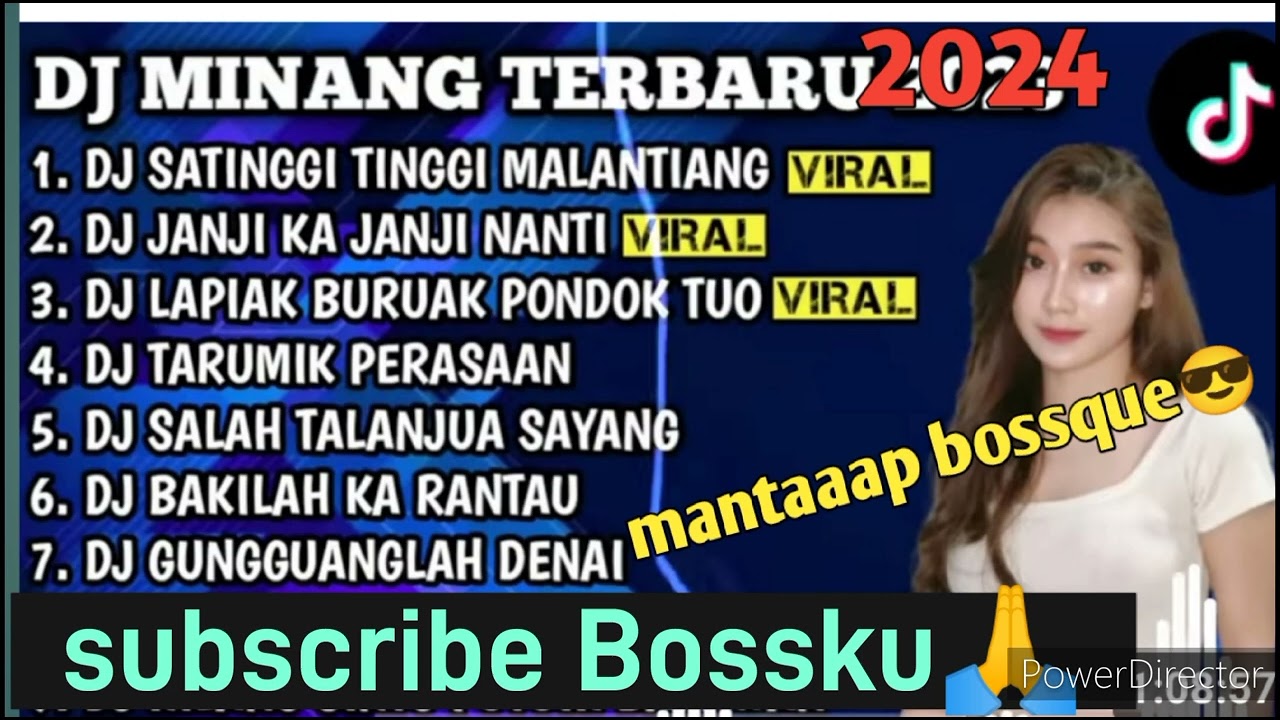 DJ minang satinggi tinggi malantiang campuran viral 