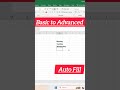 Autofill Weekdays in Excel