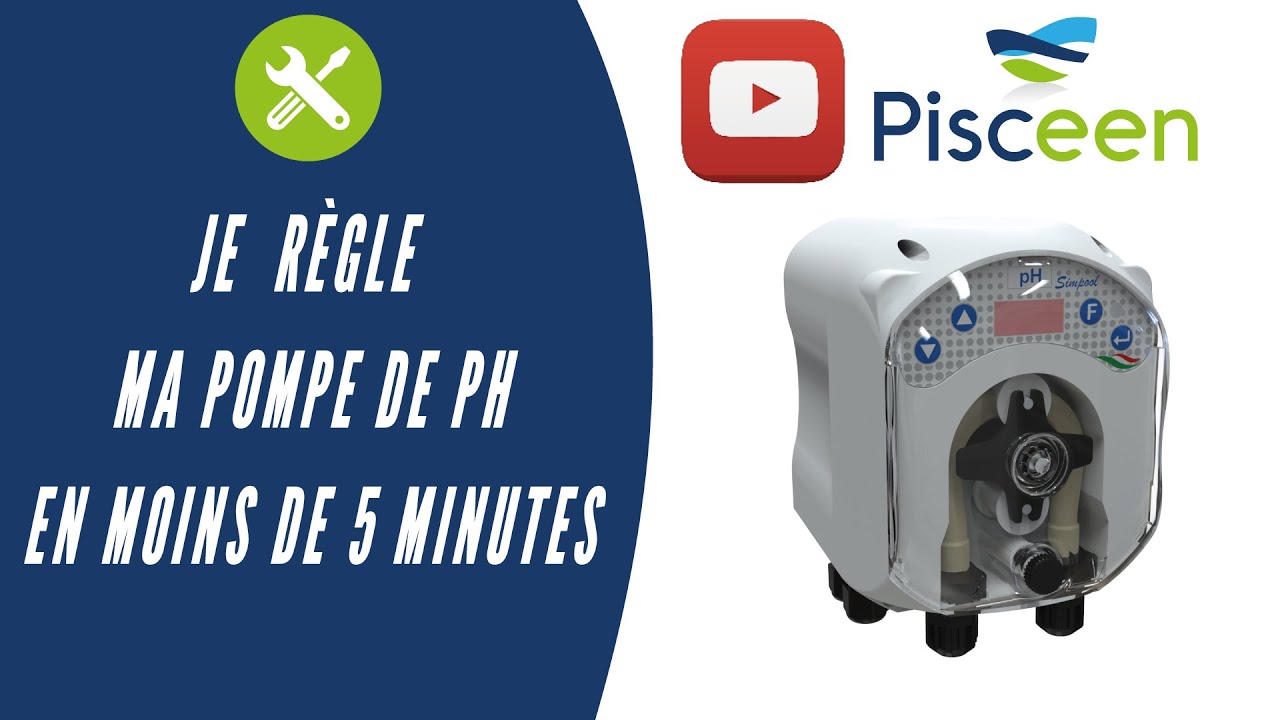 Je paramètre facilement ma pompe doseuse de pH moi-même, en moins de 5 minutes.