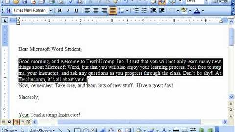 Word 2003 Tutorial Aligning Paragraphs Microsoft Training Lesson 6.1