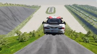 BeamNG Drive - Big Jump With Cars #1 #beamngdrive #4kvideo